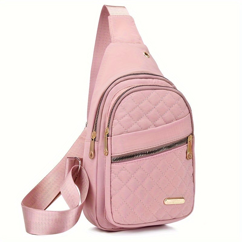 Borsa a tracolla casual da donna, tinta unita, alla moda