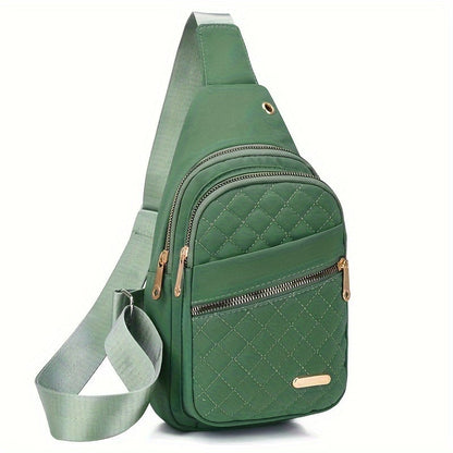 Borsa a tracolla casual da donna, tinta unita, alla moda