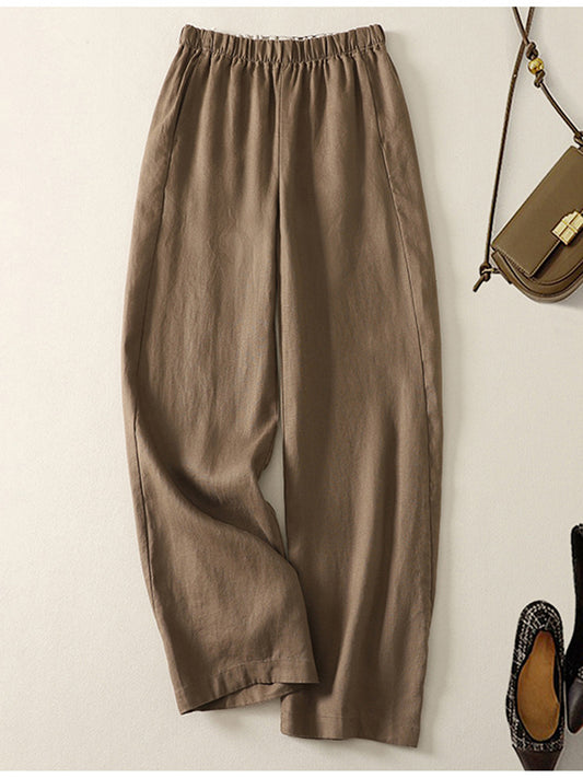 Pantaloni MIA DONNA – Leggeri e Versatili in Cotone e Lino