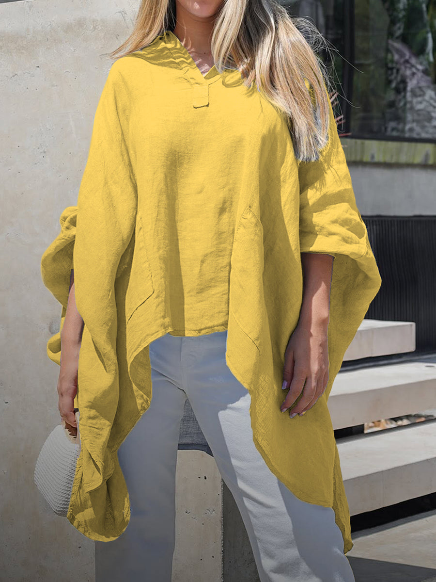 ALICE - Camicia Casual in Cotone e Lino