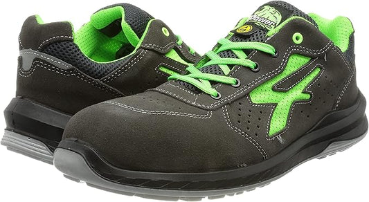 Scarpe Antinfortunistiche Unisex, in Pelle Leggera, Flessibili, Anti-perforazione con Puntale in Alluminio