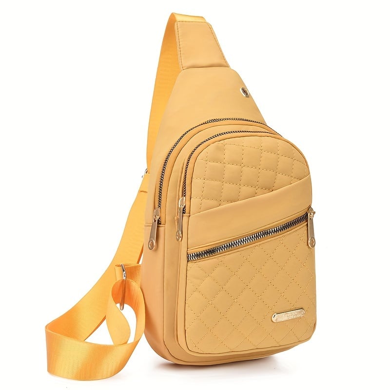 Borsa a tracolla casual da donna, tinta unita, alla moda