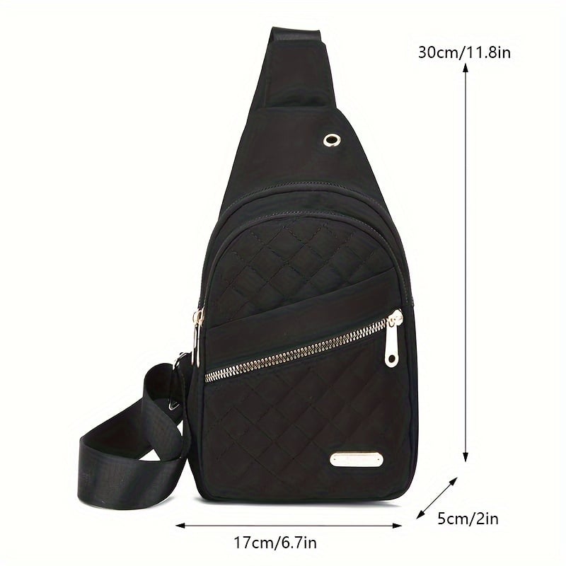 Borsa a tracolla casual da donna, tinta unita, alla moda