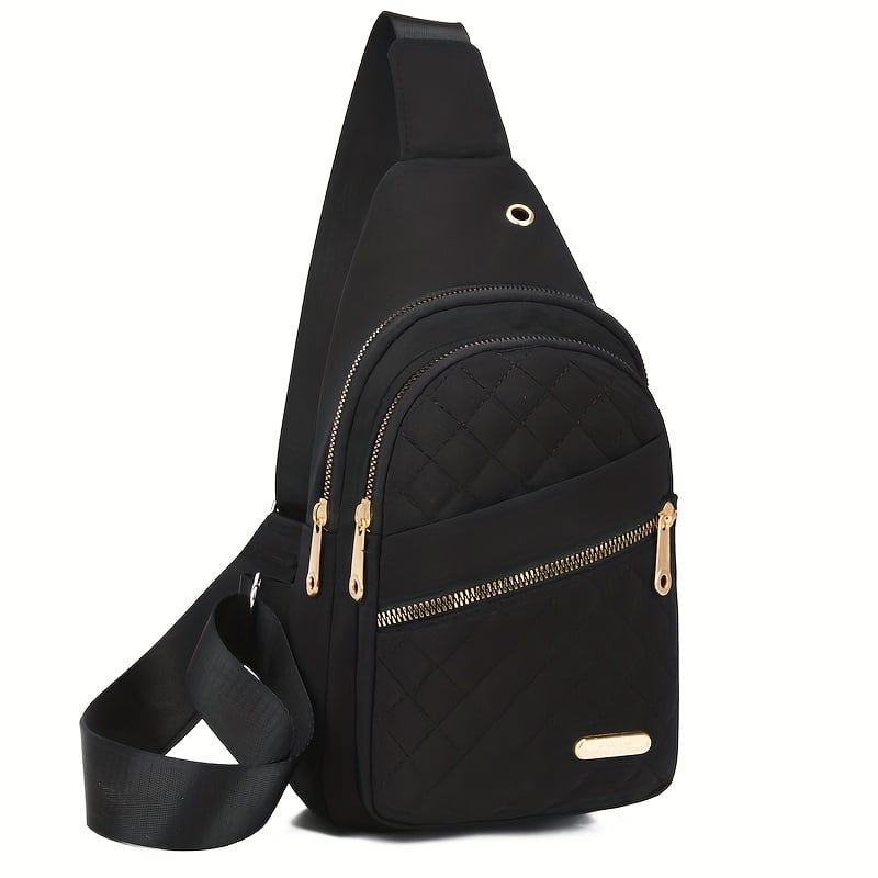 Borsa a tracolla casual da donna, tinta unita, alla moda