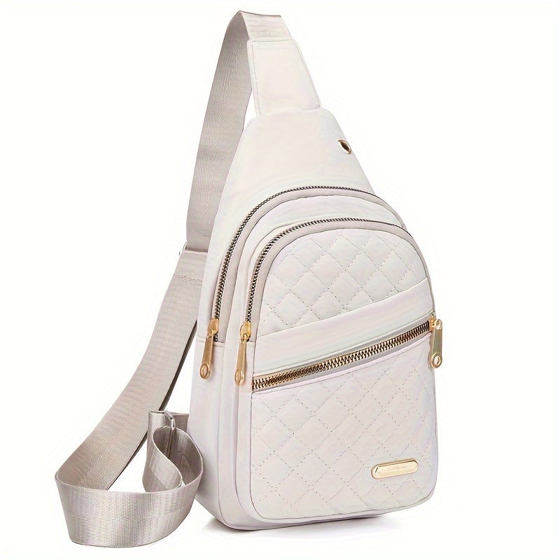 Borsa a tracolla casual da donna, tinta unita, alla moda
