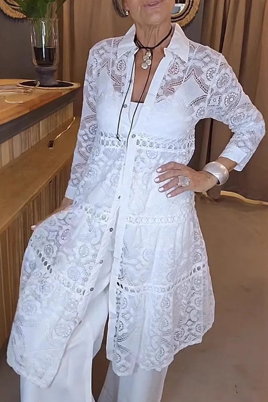 Blusa Lunga in Lino – Eleganza Naturale, Libertà Assoluta