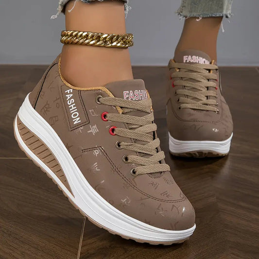 FASHION™️ - La Scarpa da Donna Traspirante con Zeppa e Plantare